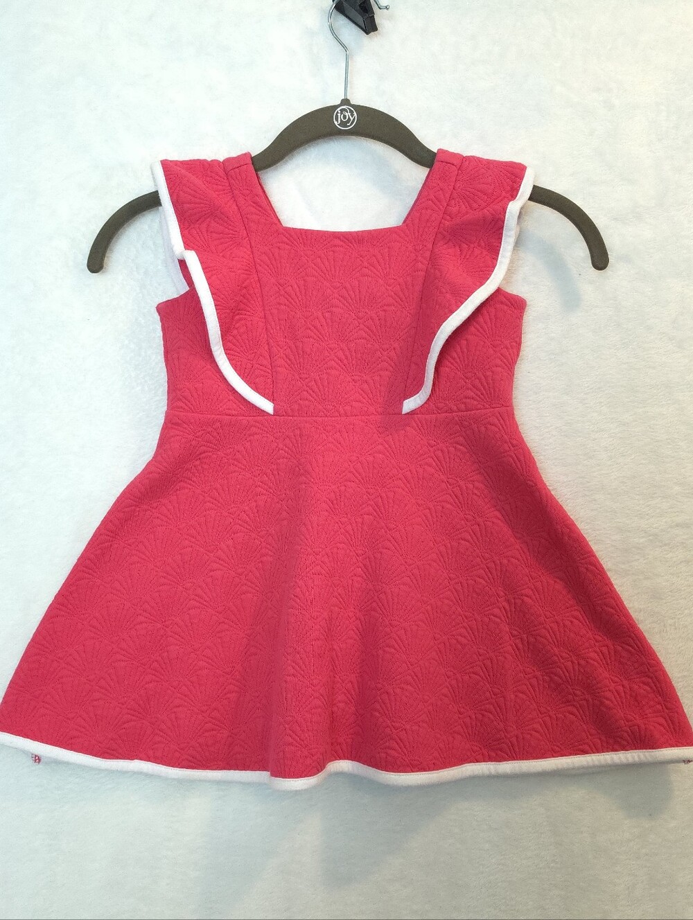Janie & Jack Pink Ruffle Sleeve Cotton Blend Quilted Size 3